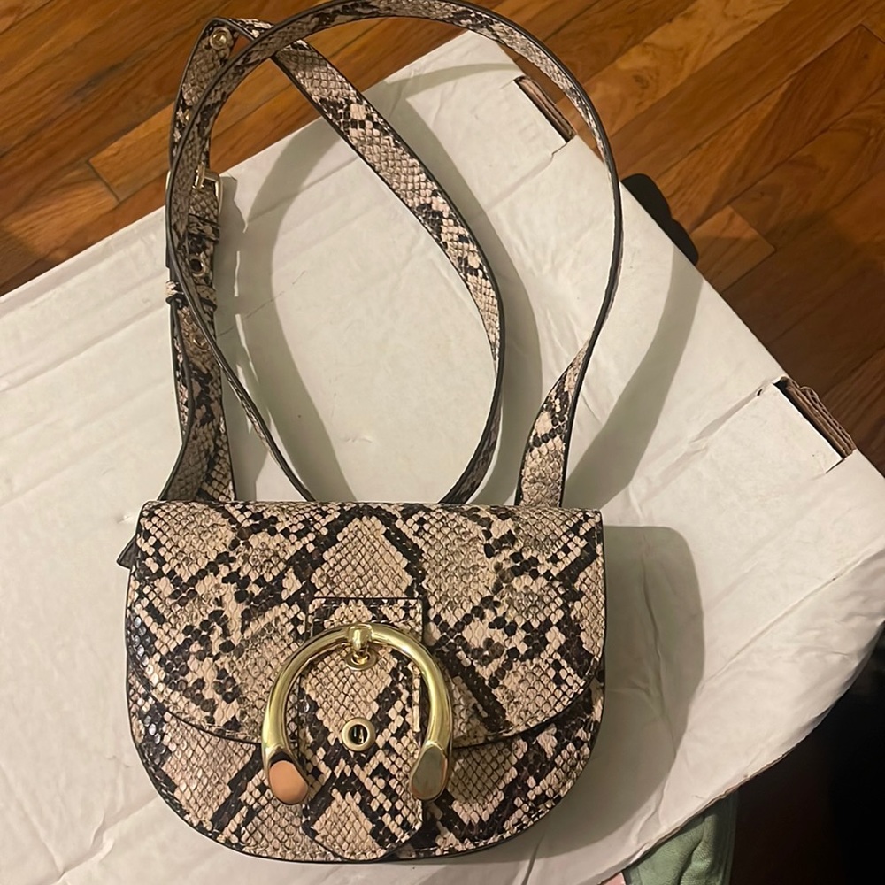 Snake print girls bag